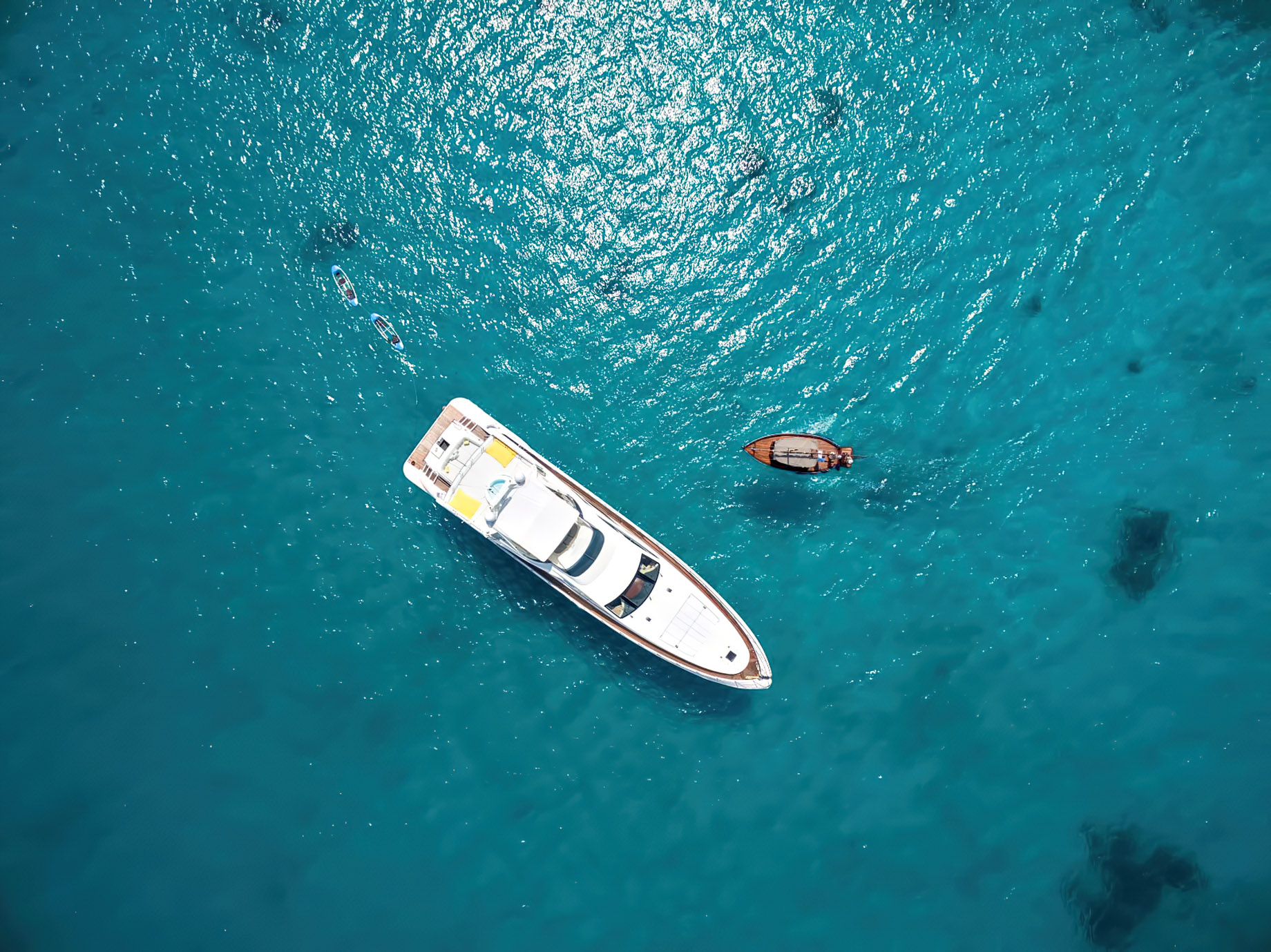 Cheval Blanc Randheli Resort – Noonu Atoll, Maldives – Resort Yacht Aerial