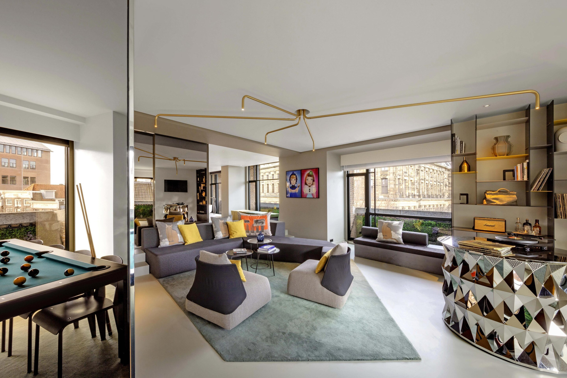 W Amsterdam Hotel – Amsterdam, Netherlands – WOW Exchange One Bedroom Studio Living Room