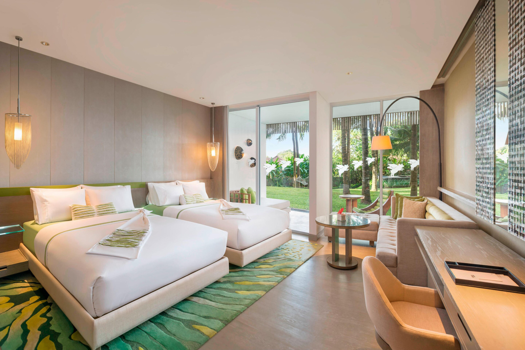 W Bali Seminyak Resort – Seminyak, Indonesia – Wonderful Garden Escape Twin Bed Guest Bedroom