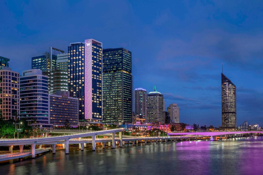 W Brisbane Hotel - Brisbane, Australia - W Brisbane River View Night