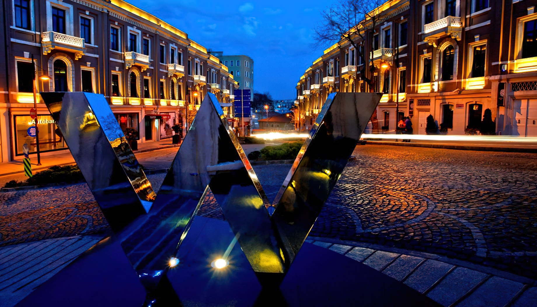 W Istanbul Hotel – Istanbul, Turkey – W Sign Night