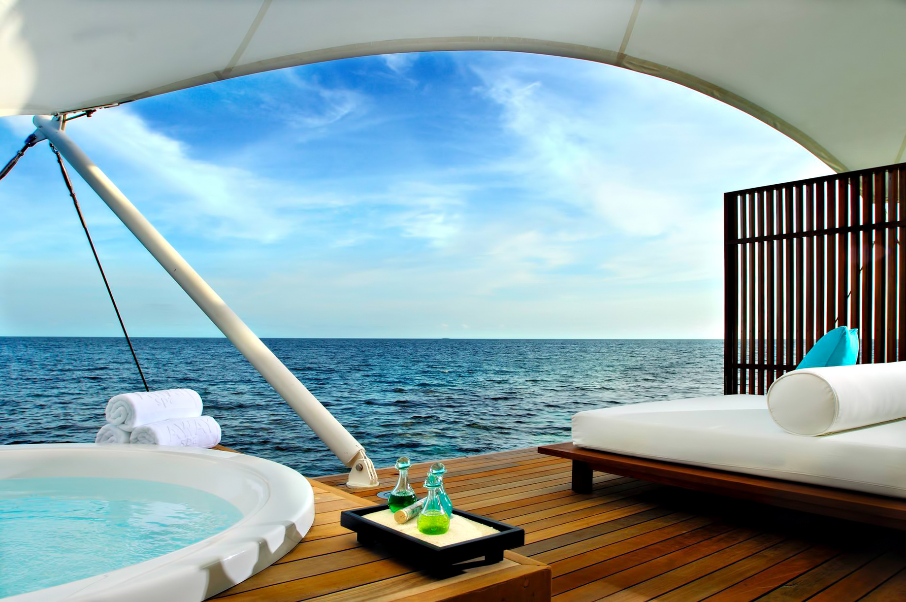 086 – W Maldives Resort – Fesdu Island, Maldives – AWAY Spa Overwater View