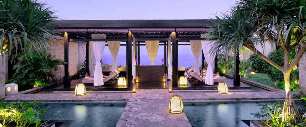 Bvlgari Resort Bali - Uluwatu, Bali, Indonesia - The Bvlgari Spa Ocean View Relaxation Lounge Sunset