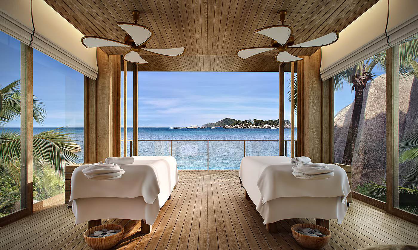 Six Senses Zil Pasyon Resort – Felicite Island, Seychelles – Spa Treatment Villa Tables Ocean View