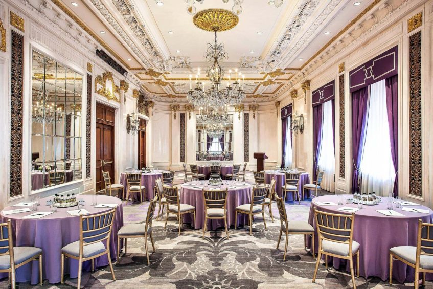 The St. Regis New York Hotel - New York, NY, USA - The Versailles Room Banquet Setup