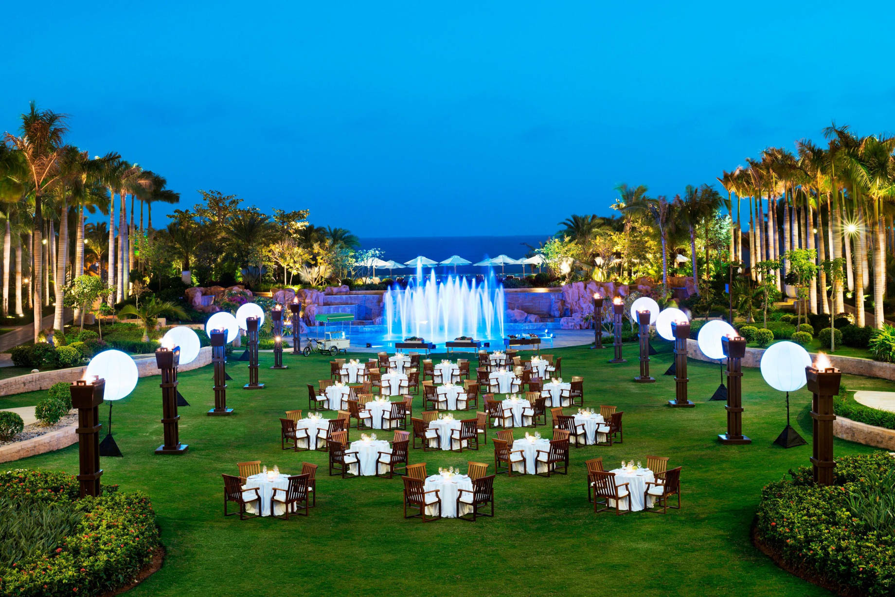The St. Regis Sanya Yalong Bay Resort – Hainan, China – Central Lawn Barbecue