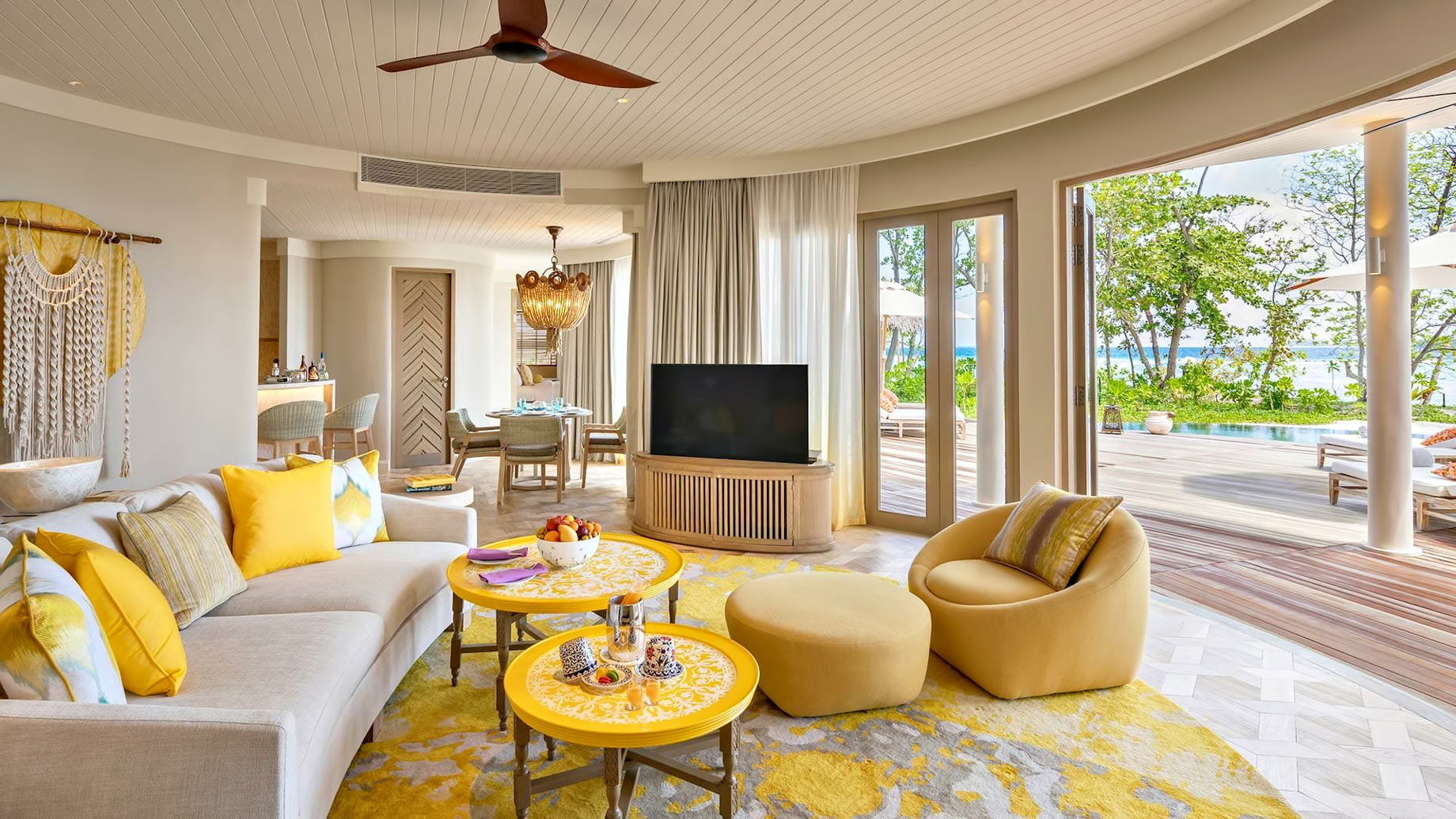 The Nautilus Maldives Resort – Thiladhoo Island, Maldives – Oceanview Residence Living Room