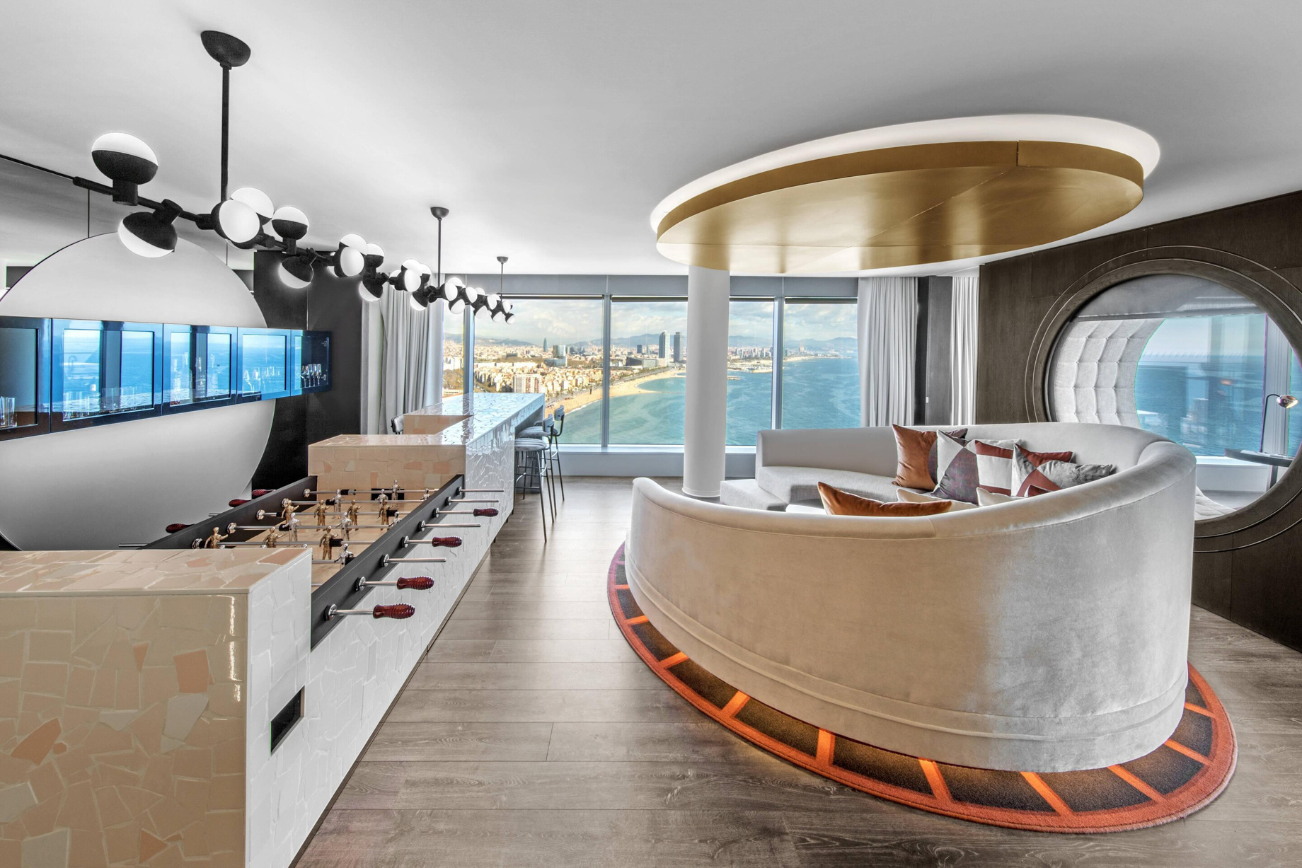 W Barcelona Hotel – Barcelona, Spain – WOW Suite Living Room