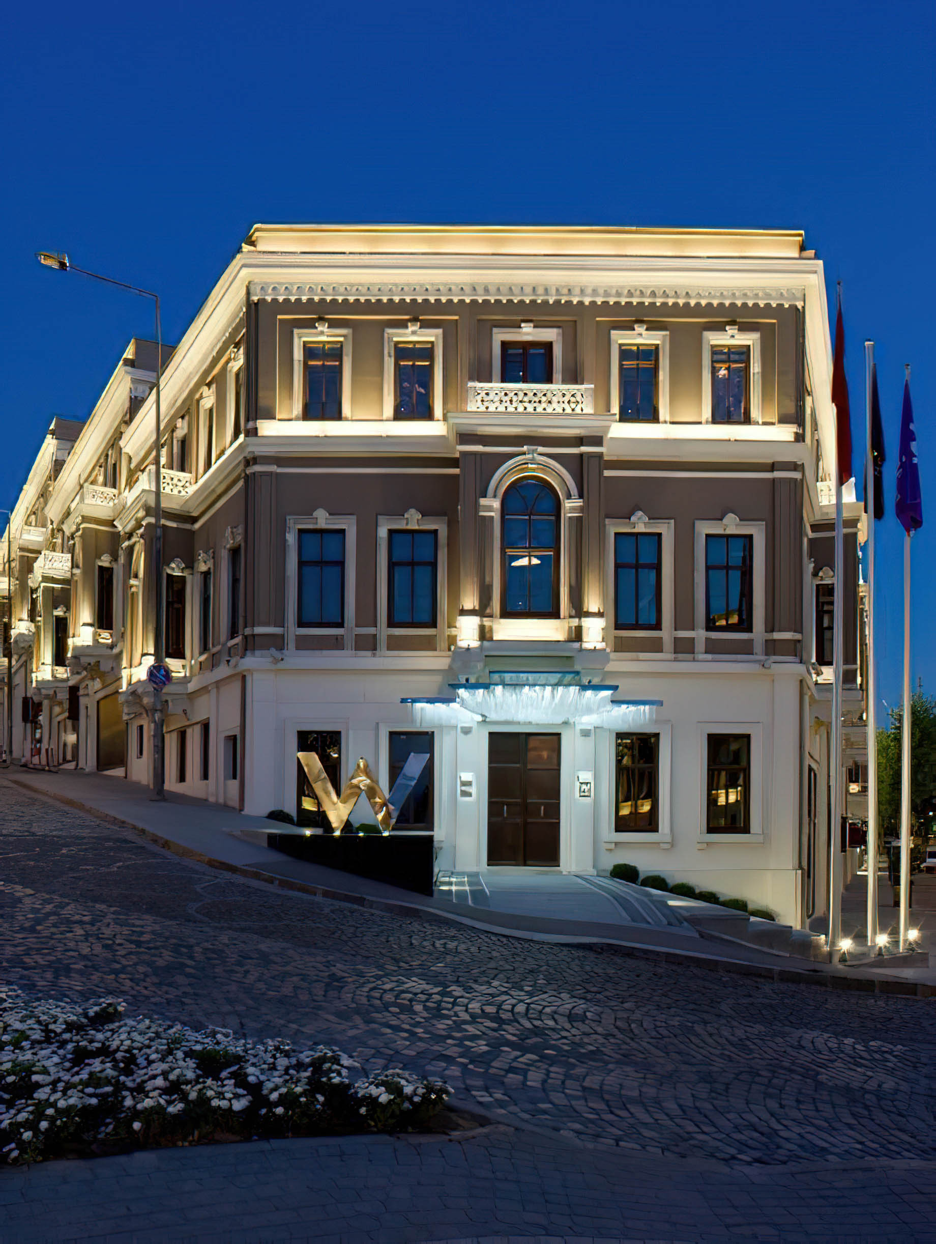 W Istanbul Hotel – Istanbul, Turkey – Hotel Entrance Night View