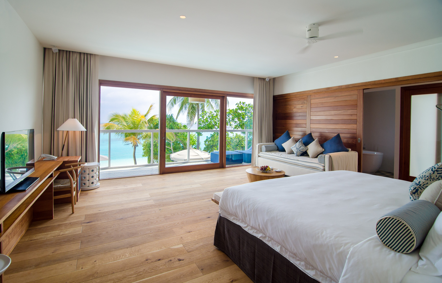 Amilla Fushi Resort and Residences – Baa Atoll, Maldives – Oceanfront Beach Residence Bedroom