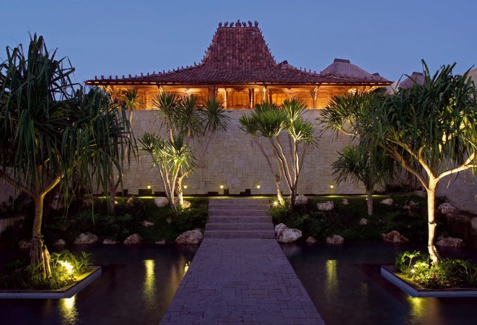 Bvlgari Resort Bali - Uluwatu, Bali, Indonesia - The Bvlgari Spa Exterior Sunset