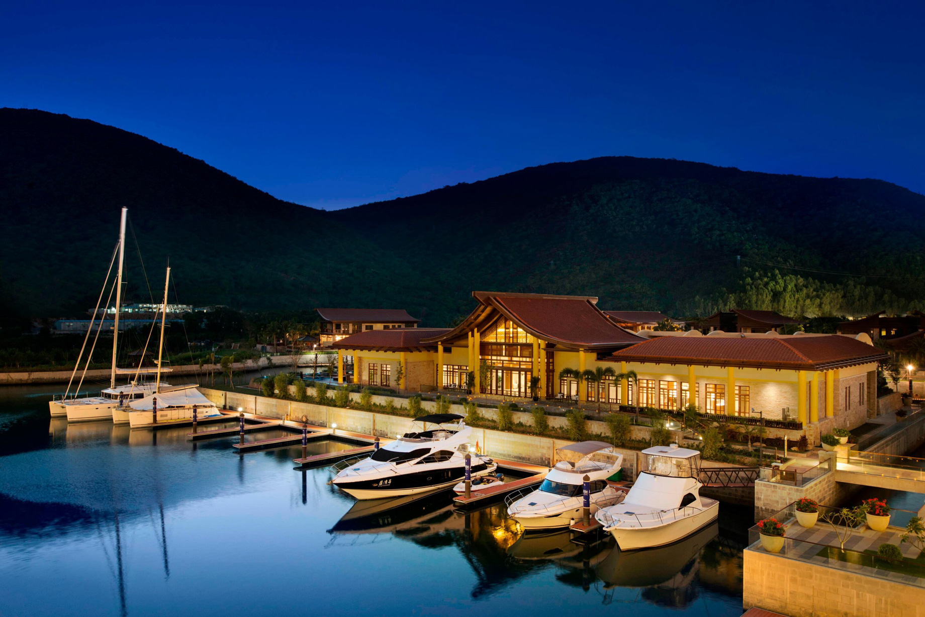The St. Regis Sanya Yalong Bay Resort - Hainan, China - Iridium Spa Exterior Night