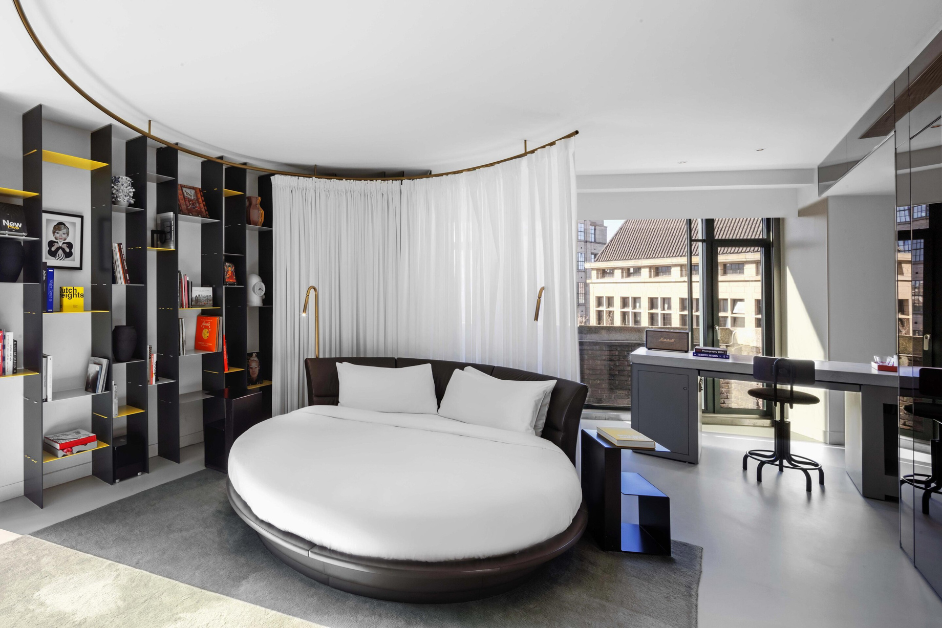 W Amsterdam Hotel – Amsterdam, Netherlands – WOW Exchange One Bedroom Studio Suite Bedroom