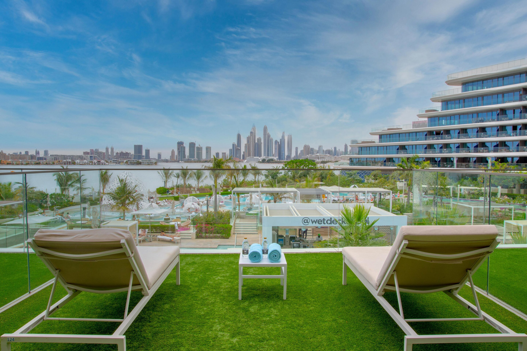 W Dubai The Palm Resort - Dubai, UAE - Spectacular Terrace Resort View