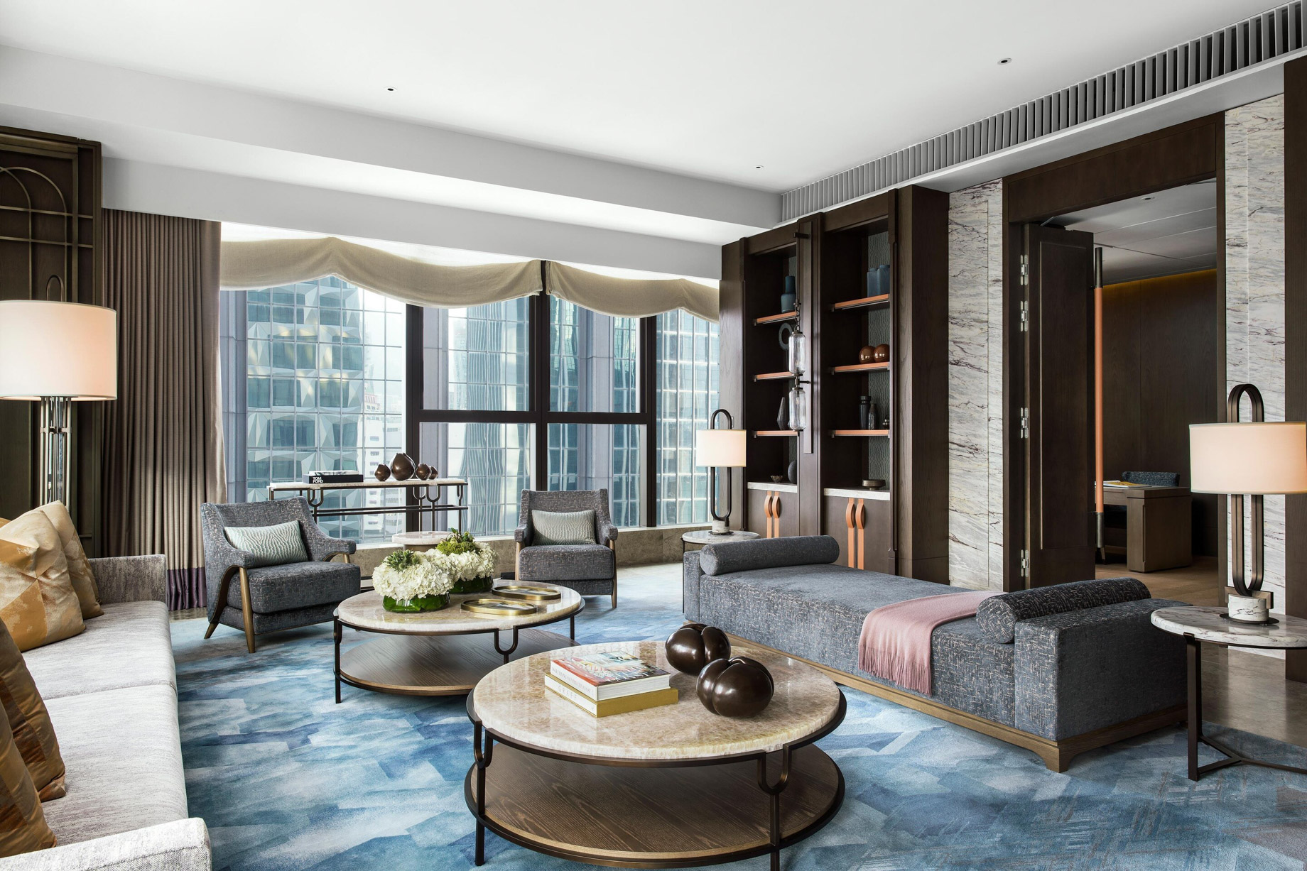 The St. Regis Hong Kong Hotel – Wan Chai, Hong Kong – Presidential Suite Living Room Decor