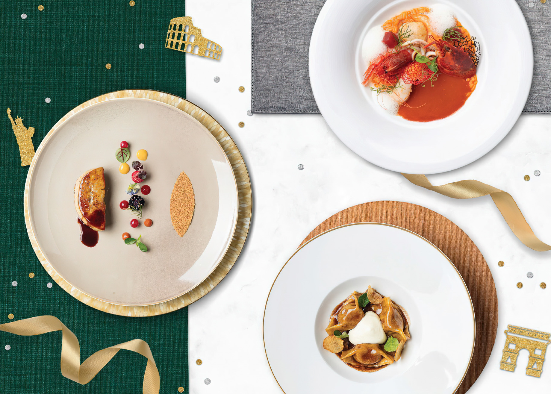 The St. Regis Macao Hotel – Cotai, Macau SAR, China – Gourmet Cuisine Dishes