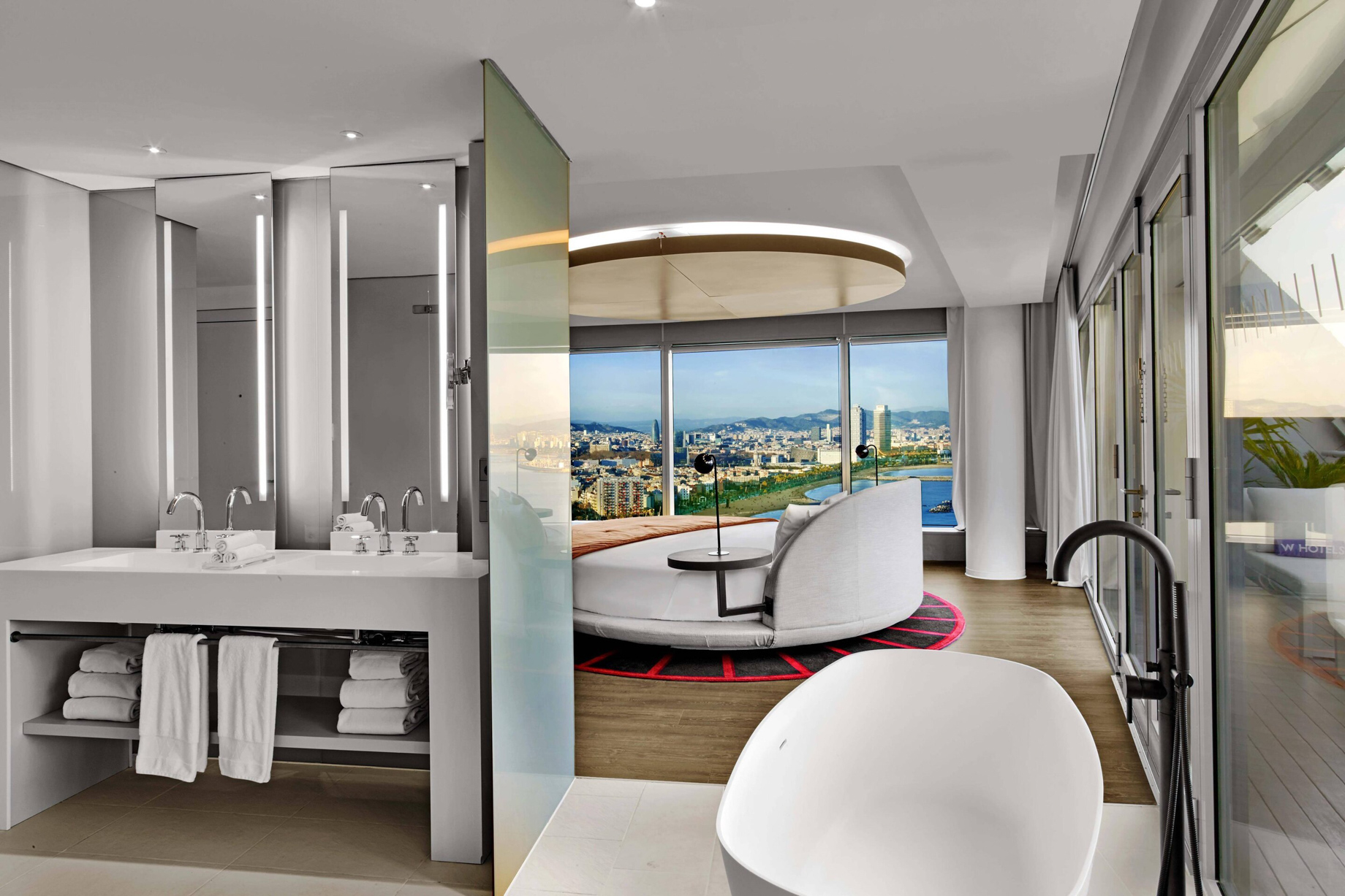 W Barcelona Hotel – Barcelona, Spain – WOW Suite Vanity