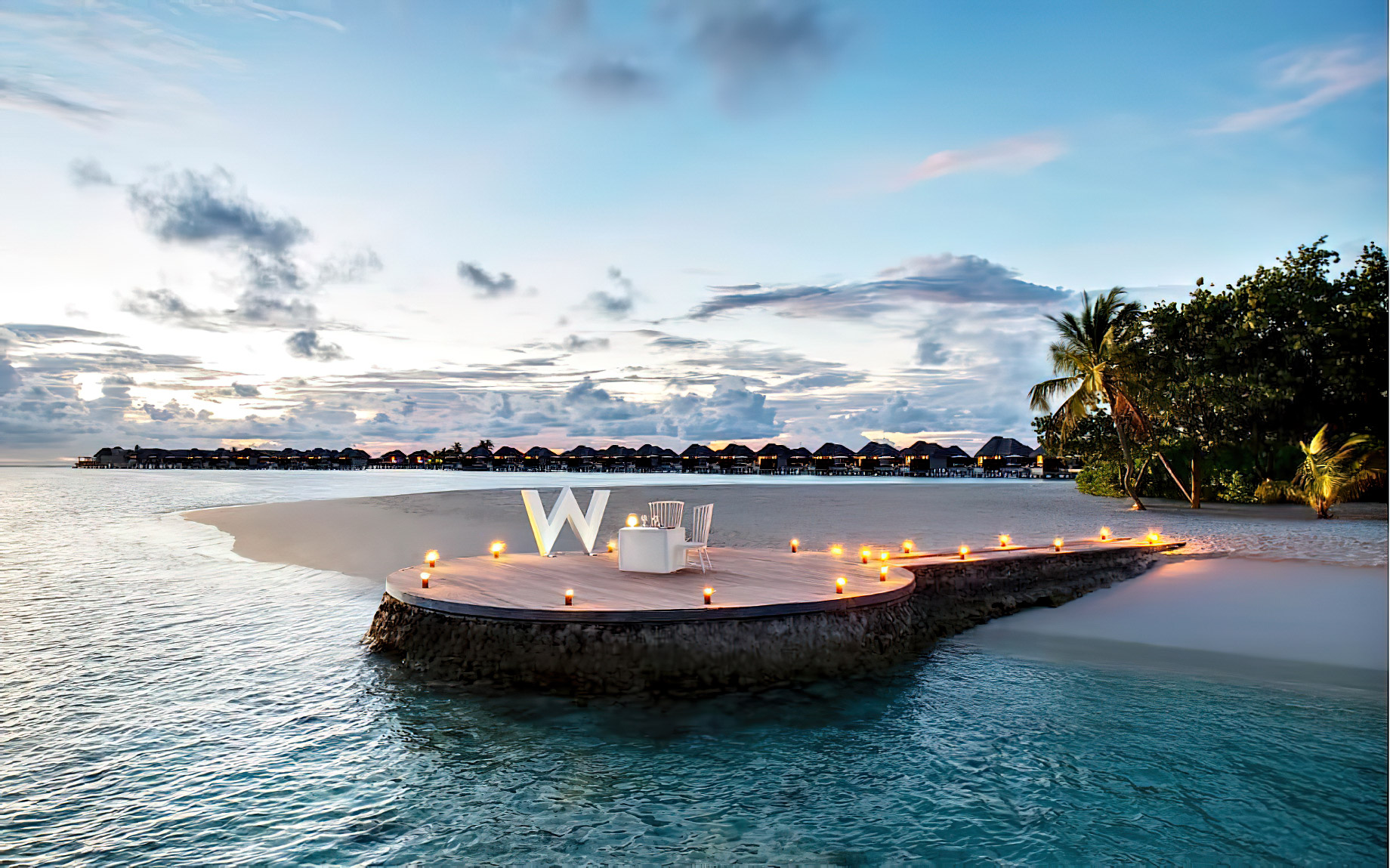 091 – W Maldives Resort – Fesdu Island, Maldives – Resort Sunset View
