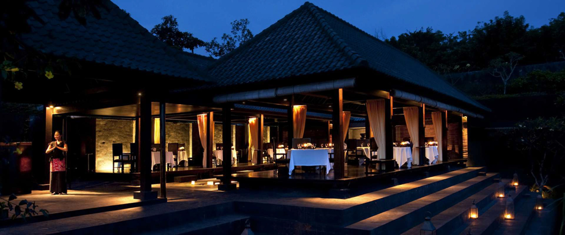 Bvlgari Resort Bali – Uluwatu, Bali, Indonesia – Il Ristorante Luca Fantin Exterior Night
