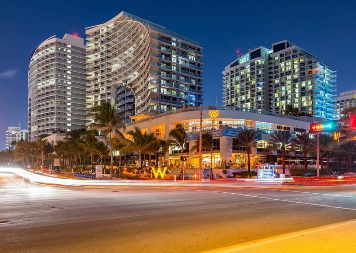 W Fort Lauderdale Hotel - Fort Lauderdale, FL, USA - W Hotel Night