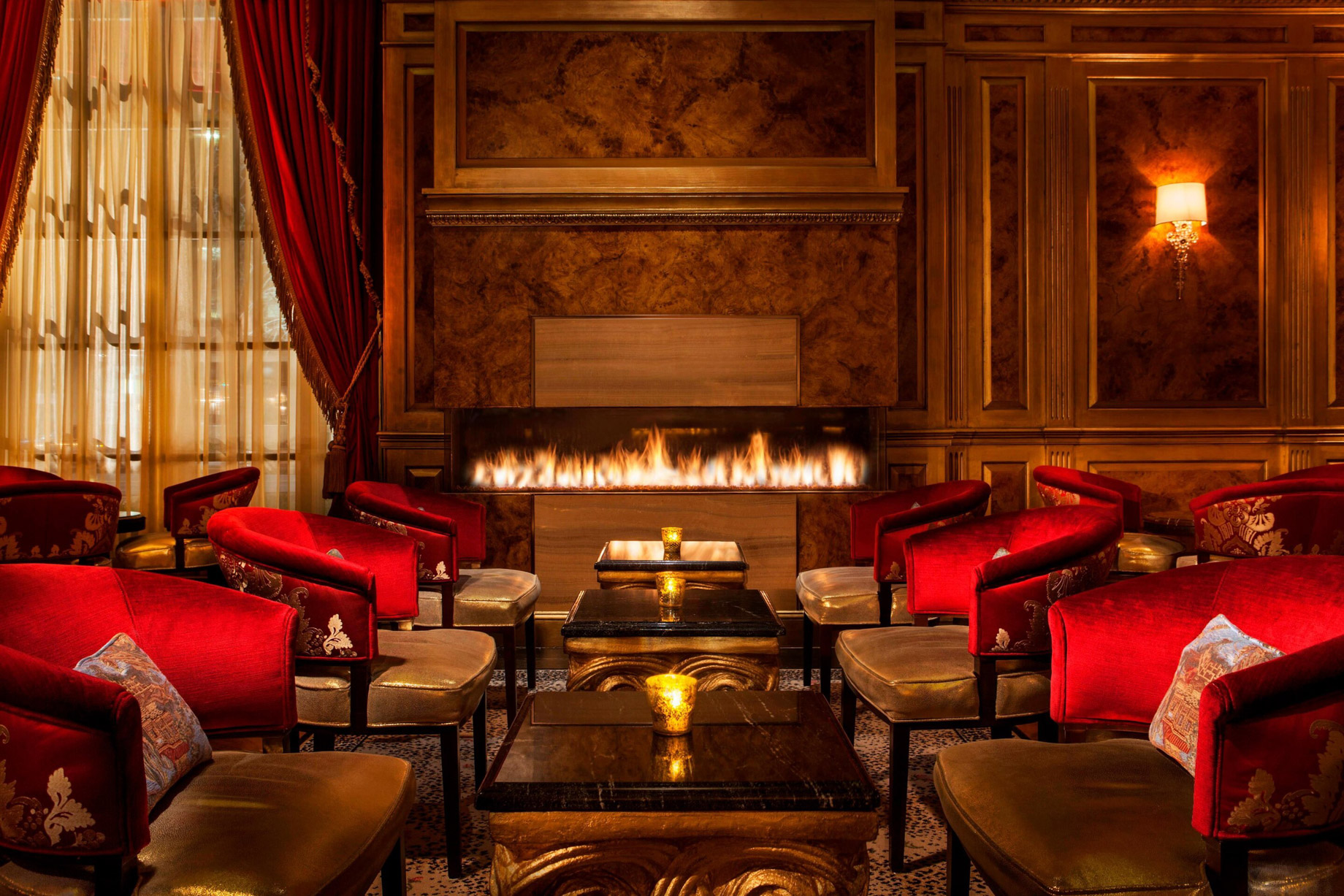 The St. Regis Washington D.C. Hotel – Washington, DC, USA – St. Regis Bar Fireplace
