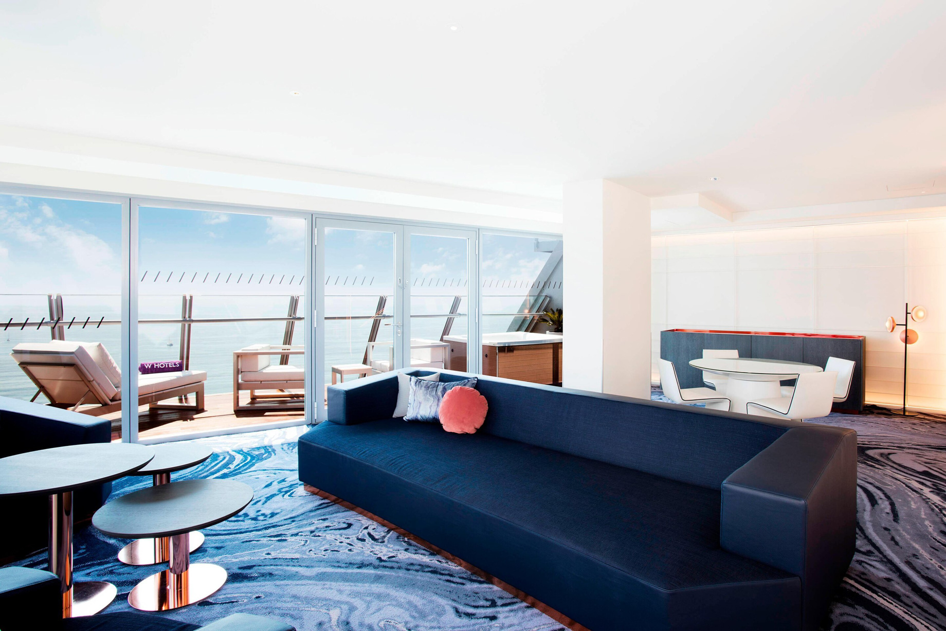 W Barcelona Hotel - Barcelona, Spain - Marvelous Suite Living Area