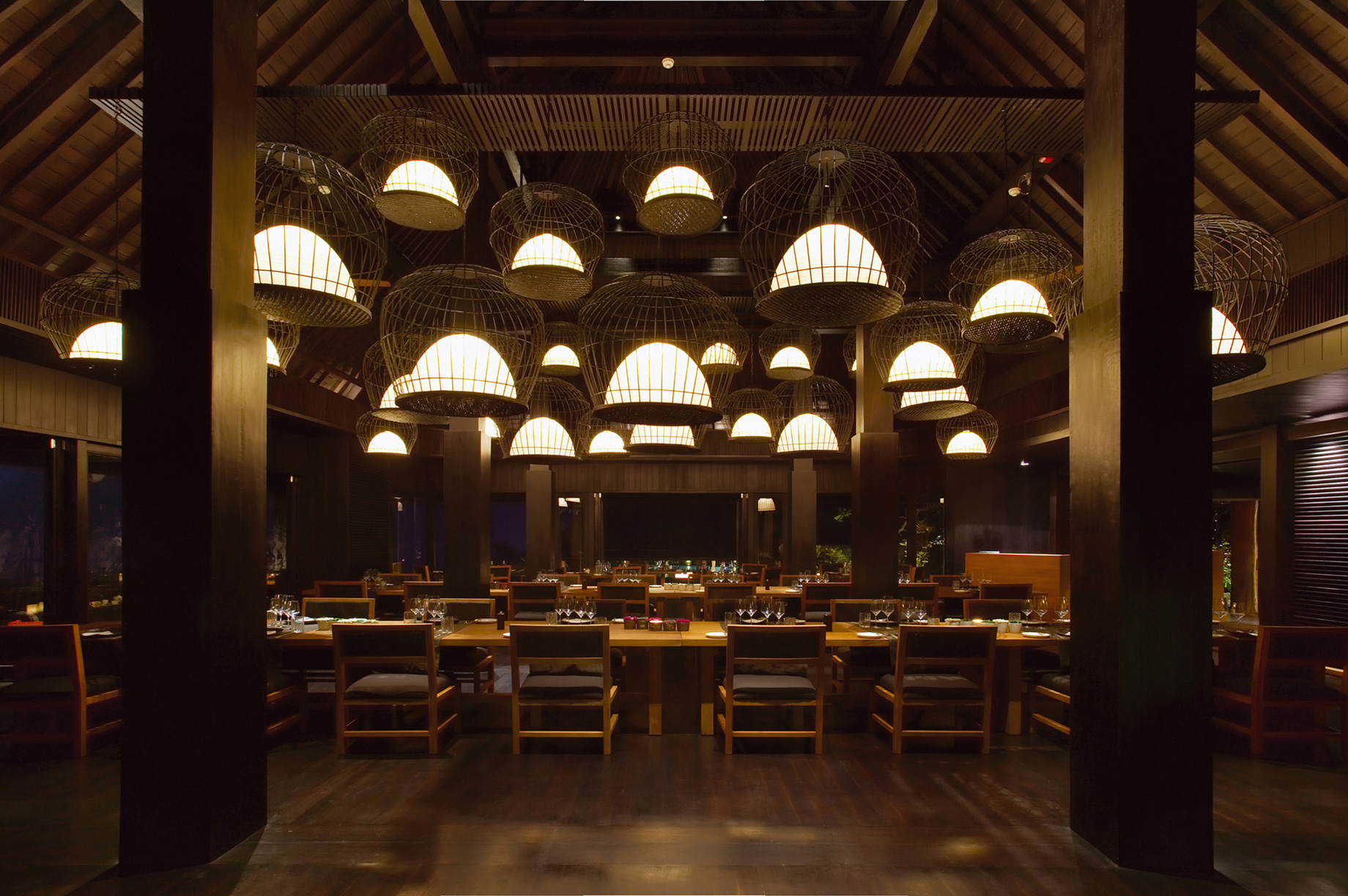 Bvlgari Resort Bali – Uluwatu, Bali, Indonesia – The Sangkar Restaurant Night