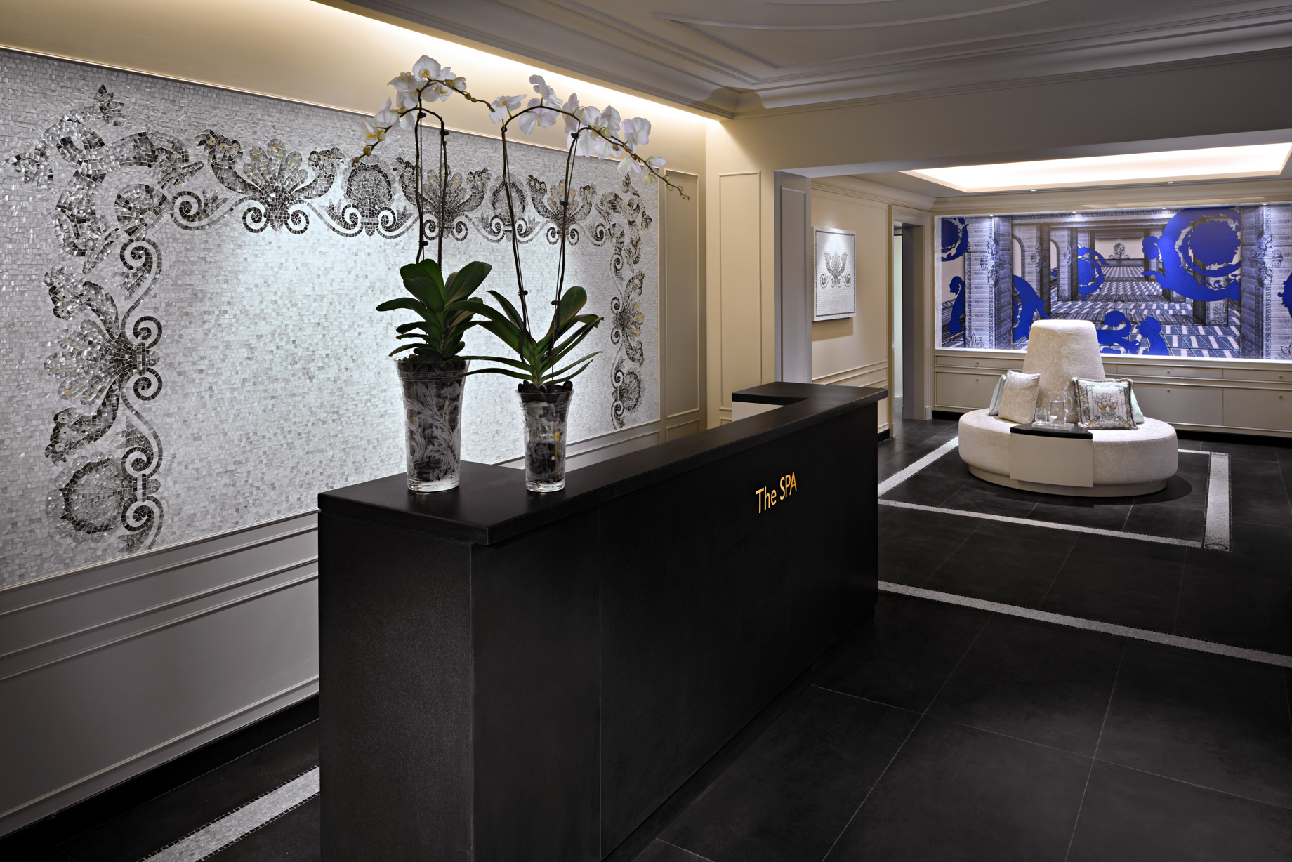 Palazzo Versace Dubai Hotel – Jaddaf Waterfront, Dubai, UAE – The SPA Reception