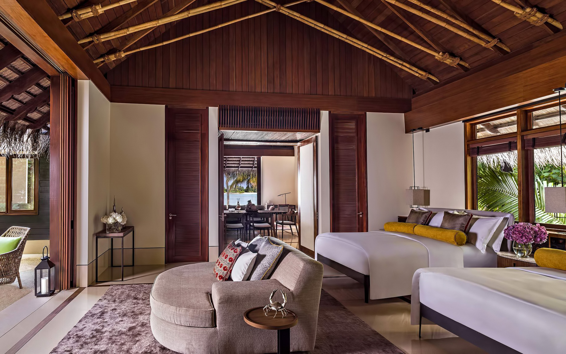 One&Only Reethi Rah Resort – North Male Atoll, Maldives – Private Island Beachfront Villa Bedroom
