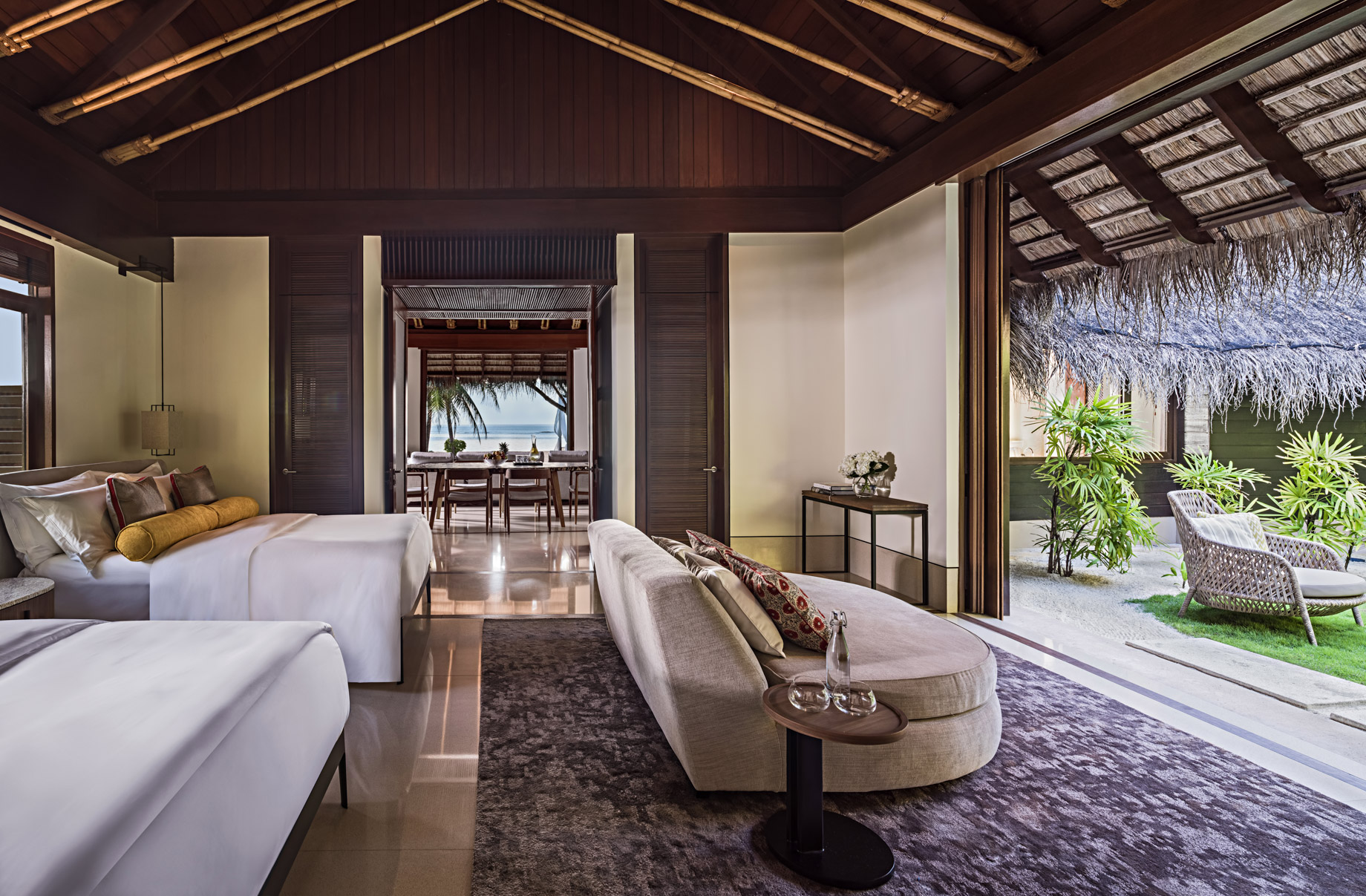 One&Only Reethi Rah Resort – North Male Atoll, Maldives – Private Island Beachfront Villa Bedroom