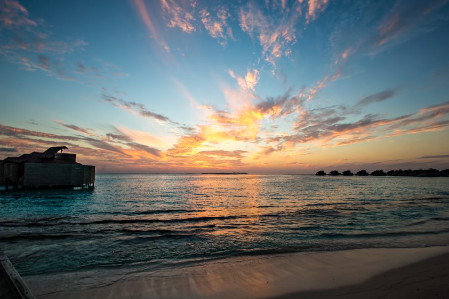 Six Senses Laamu Resort - Laamu Atoll, Maldives - Resort Sunset View