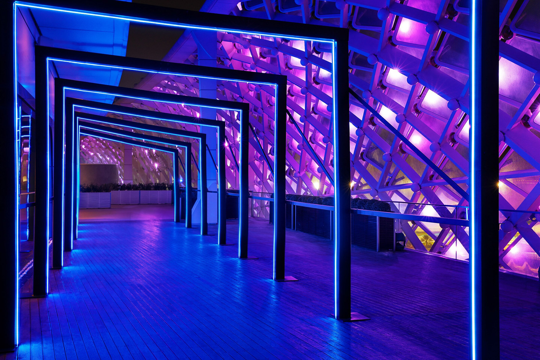 W Abu Dhabi Yas Island Hotel - Abu Dhabi, UAE - WET Deck Arcade