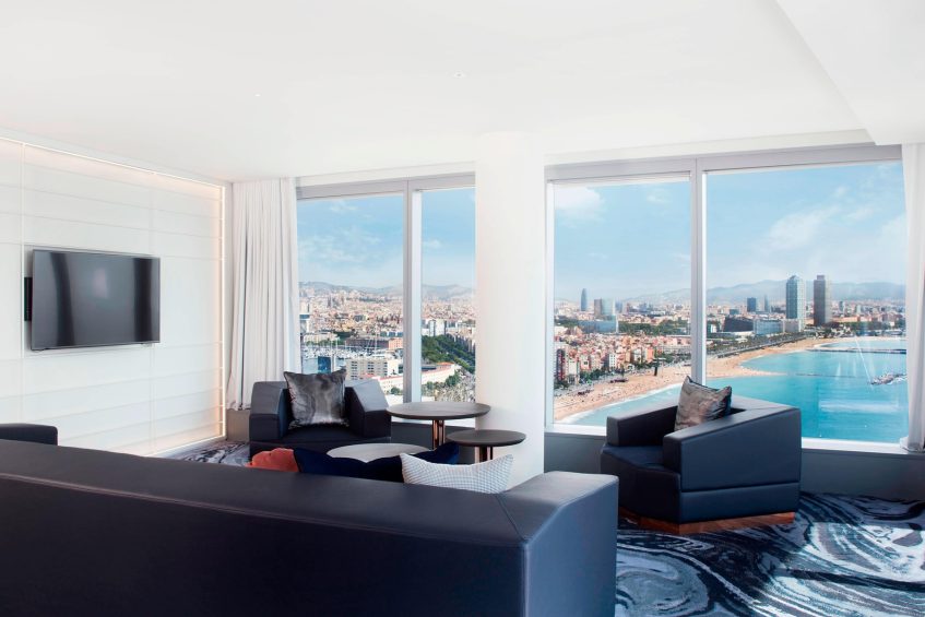 W Barcelona Hotel - Barcelona, Spain - Marvelous Suite Sitting Area