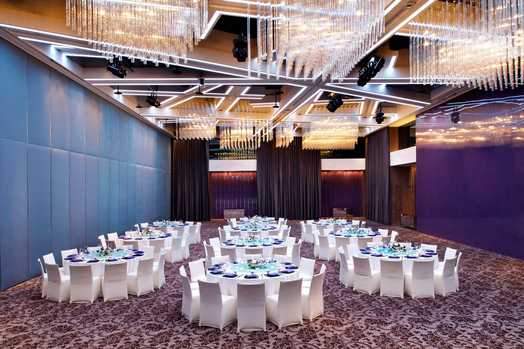 W Taipei Hotel – Taipei, Taiwan – Mega Room Dining Setup