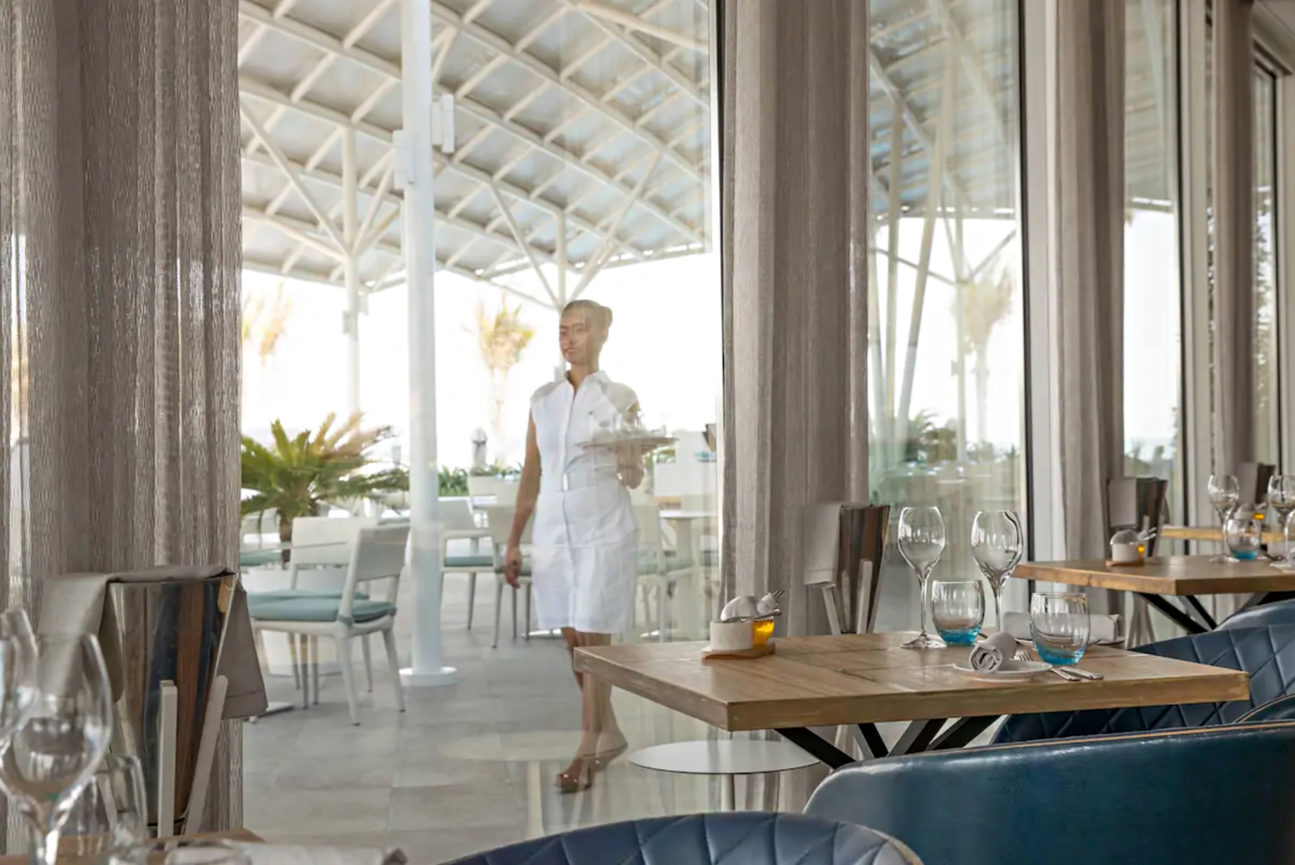 Burj Al Arab Jumeirah Hotel - Dubai, UAE - Scape Restaurant Terrace