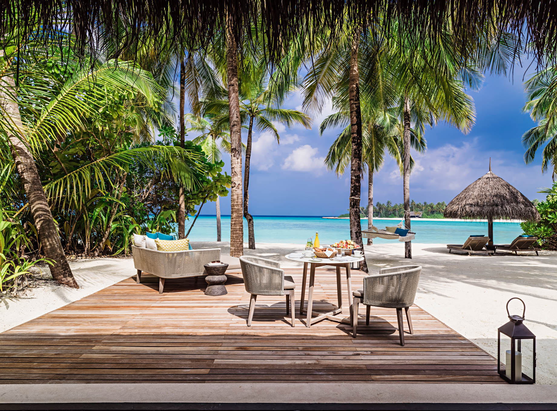 One&Only Reethi Rah Resort - North Male Atoll, Maldives - Private Island Beachfront Deck