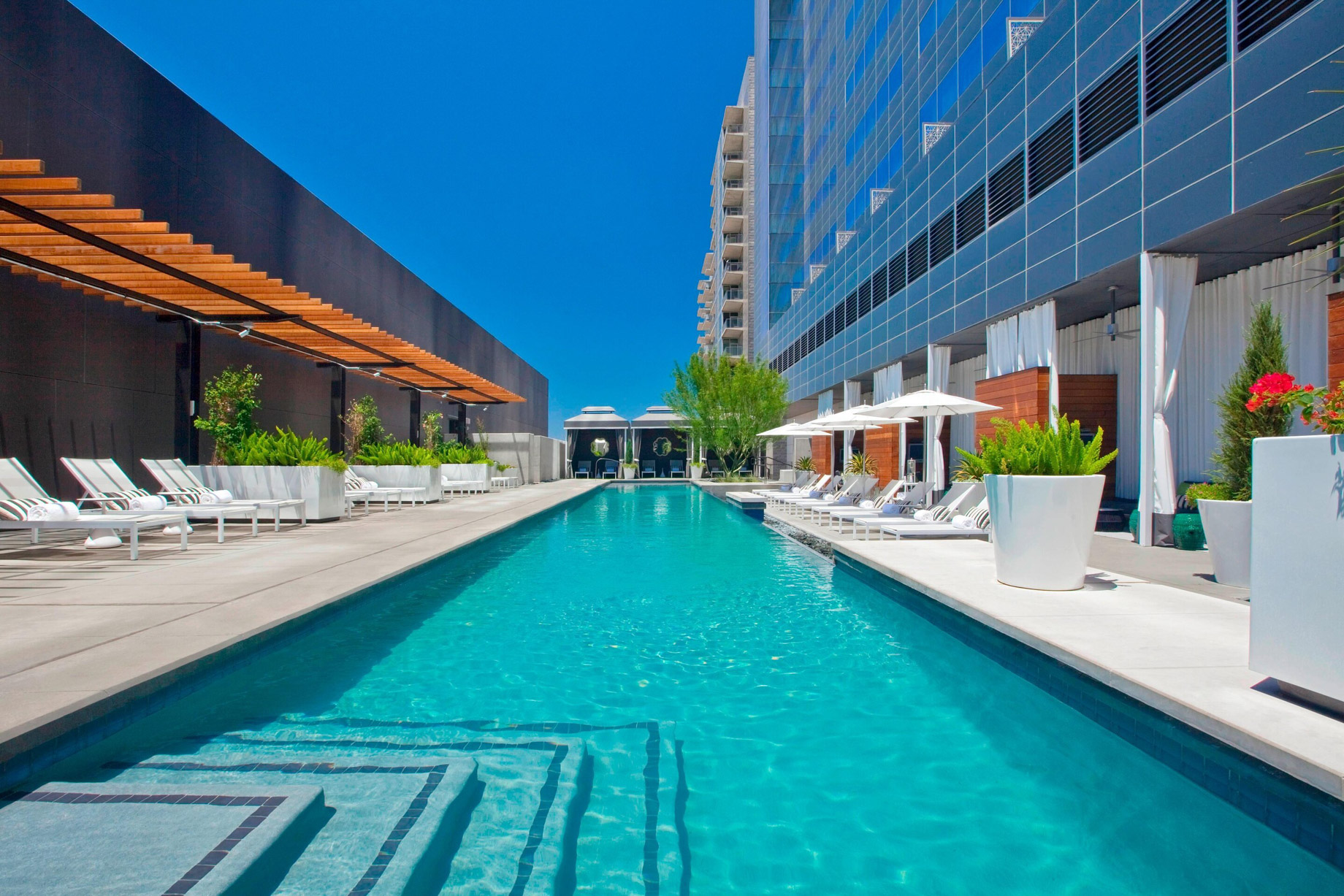 W Austin Hotel – Austin, TX, USA – Pool and Cabanas