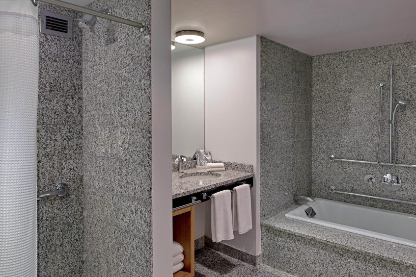 W Boston Hotel - Boston, MA, USA - WOW Suite Accessible Guest Bathroom