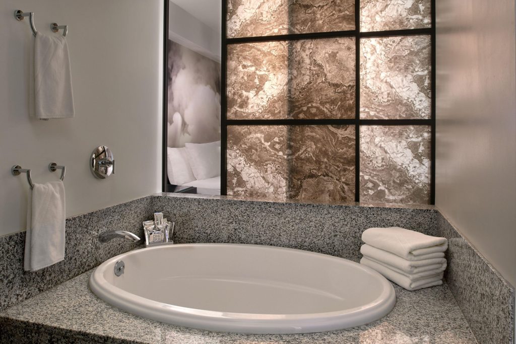 W Boston Hotel - Boston, MA, USA - WOW Suite Bathroom Tub