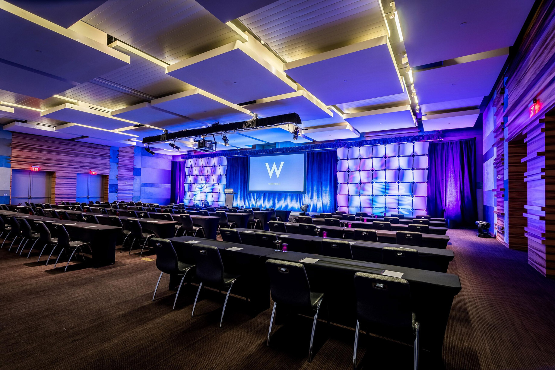 W Scottsdale Hotel – Scottsdale, AZ, USA – Great Room Classroom Setup