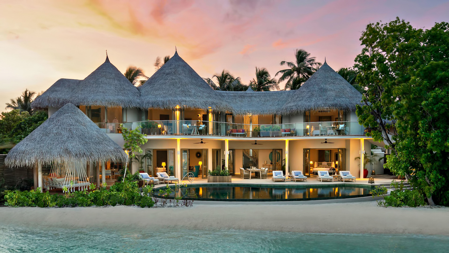 The Nautilus Maldives Resort – Thiladhoo Island, Maldives – Oceanfront Mansion Sunset