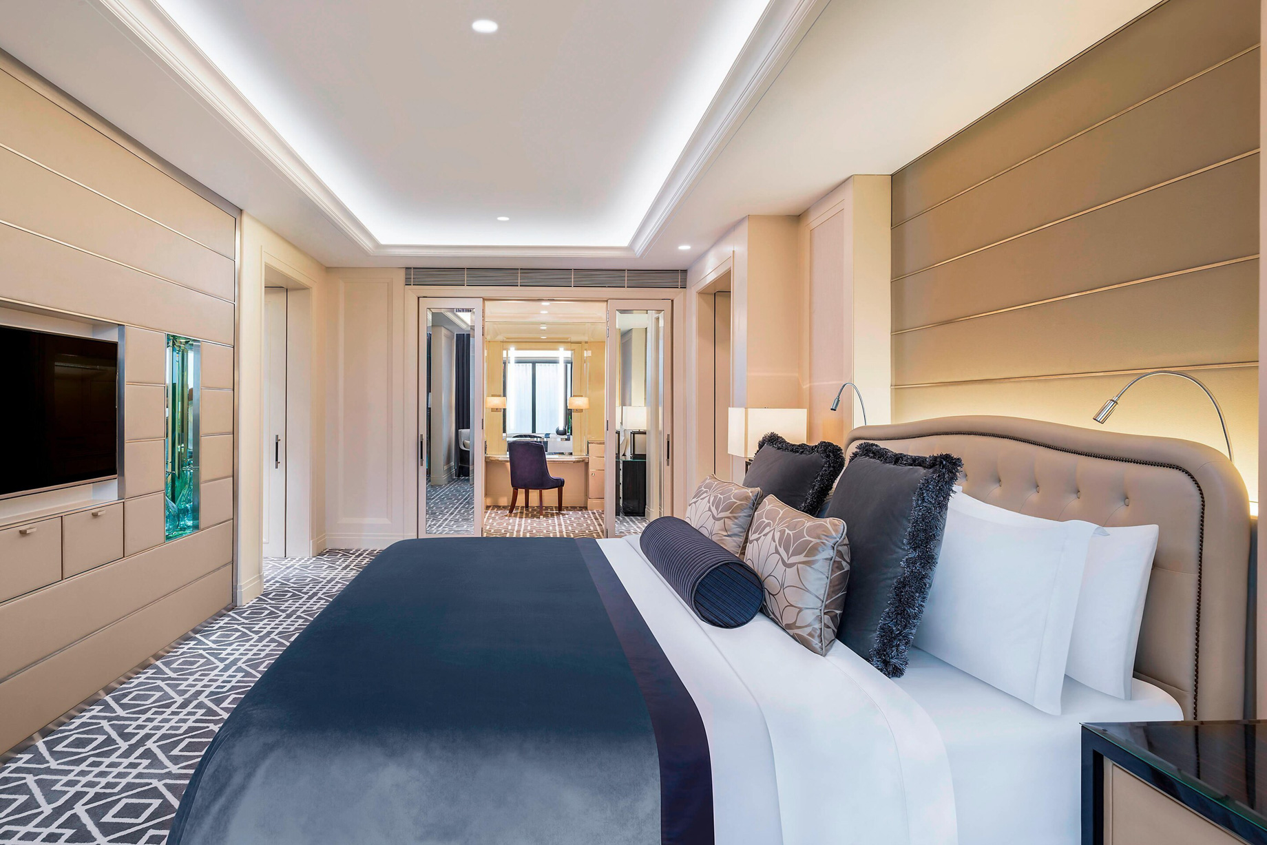 The St. Regis Kuala Lumpur Hotel - Kuala Lumpur, Malaysia - St. Regis Suite Bedroom and Wardrobe