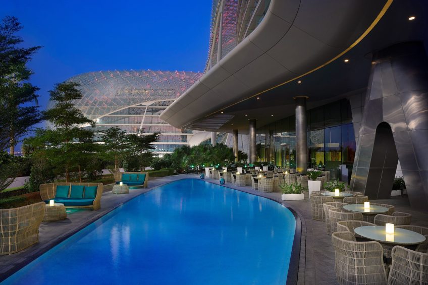 W Abu Dhabi Yas Island Hotel - Abu Dhabi, UAE - Hotel Outside Terrace