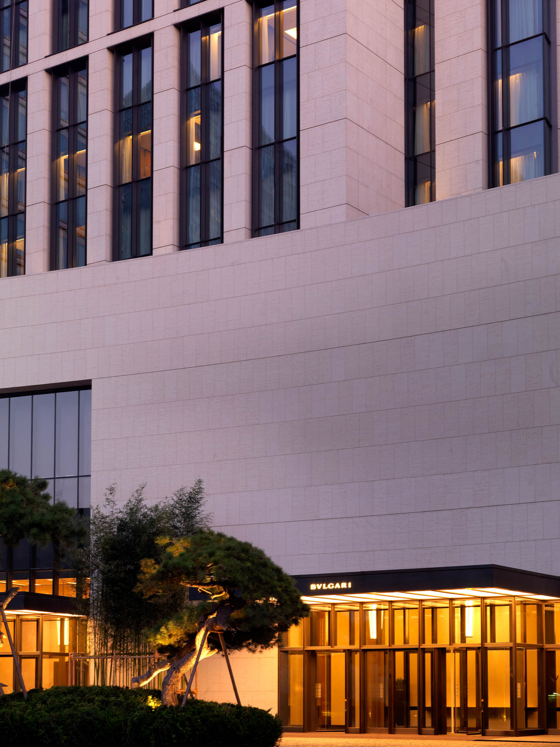Bvlgari Hotel Beijing - Beijing, China - Hotel Entrance Night