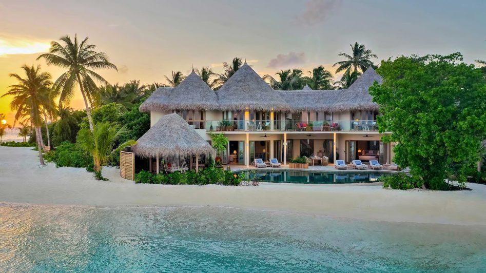 The Nautilus Maldives Resort - Thiladhoo Island, Maldives - Oceanfront Mansion Sunset