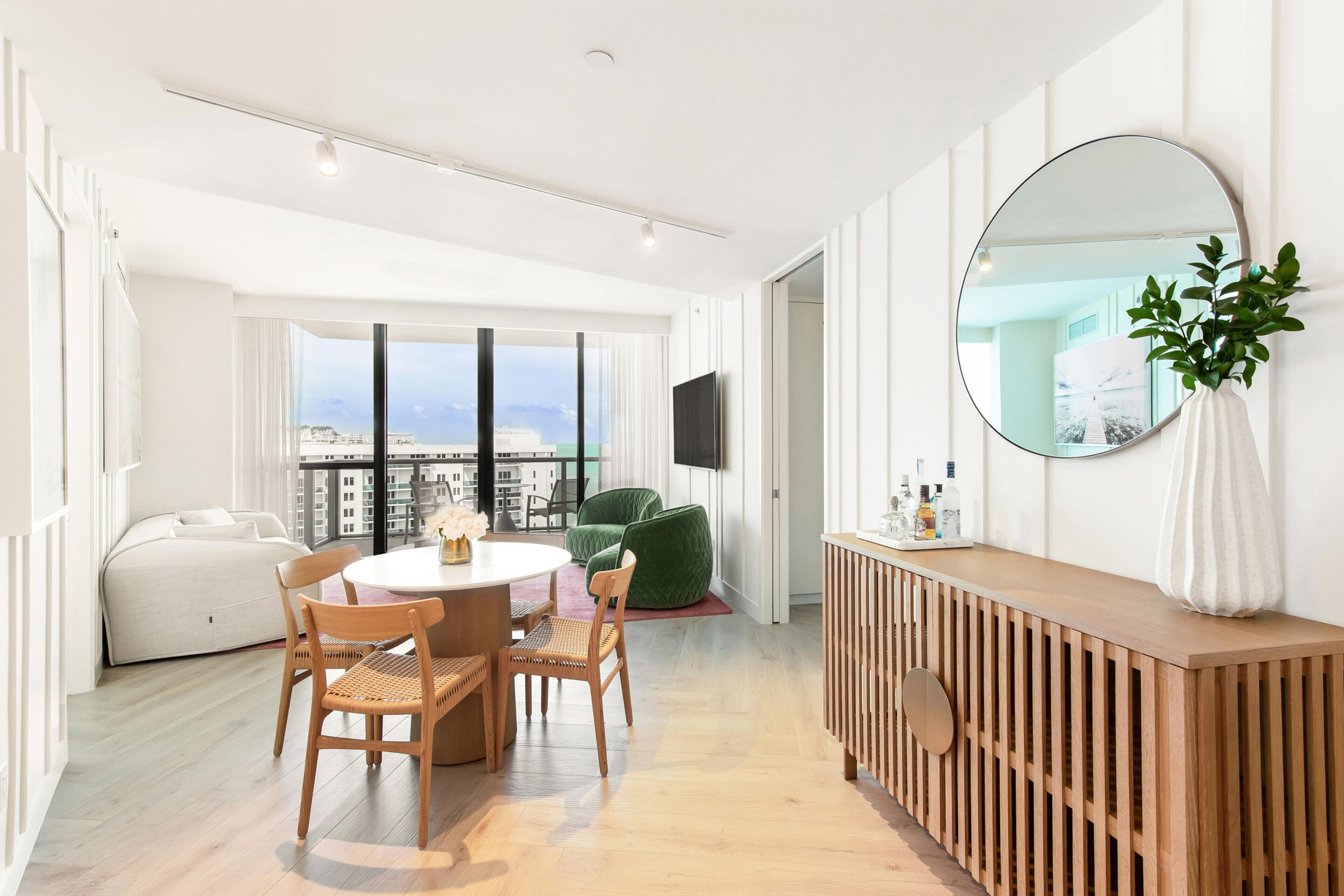 W South Beach Hotel – Miami Beach, FL, USA – Sanctuary Suite Bedroom Table