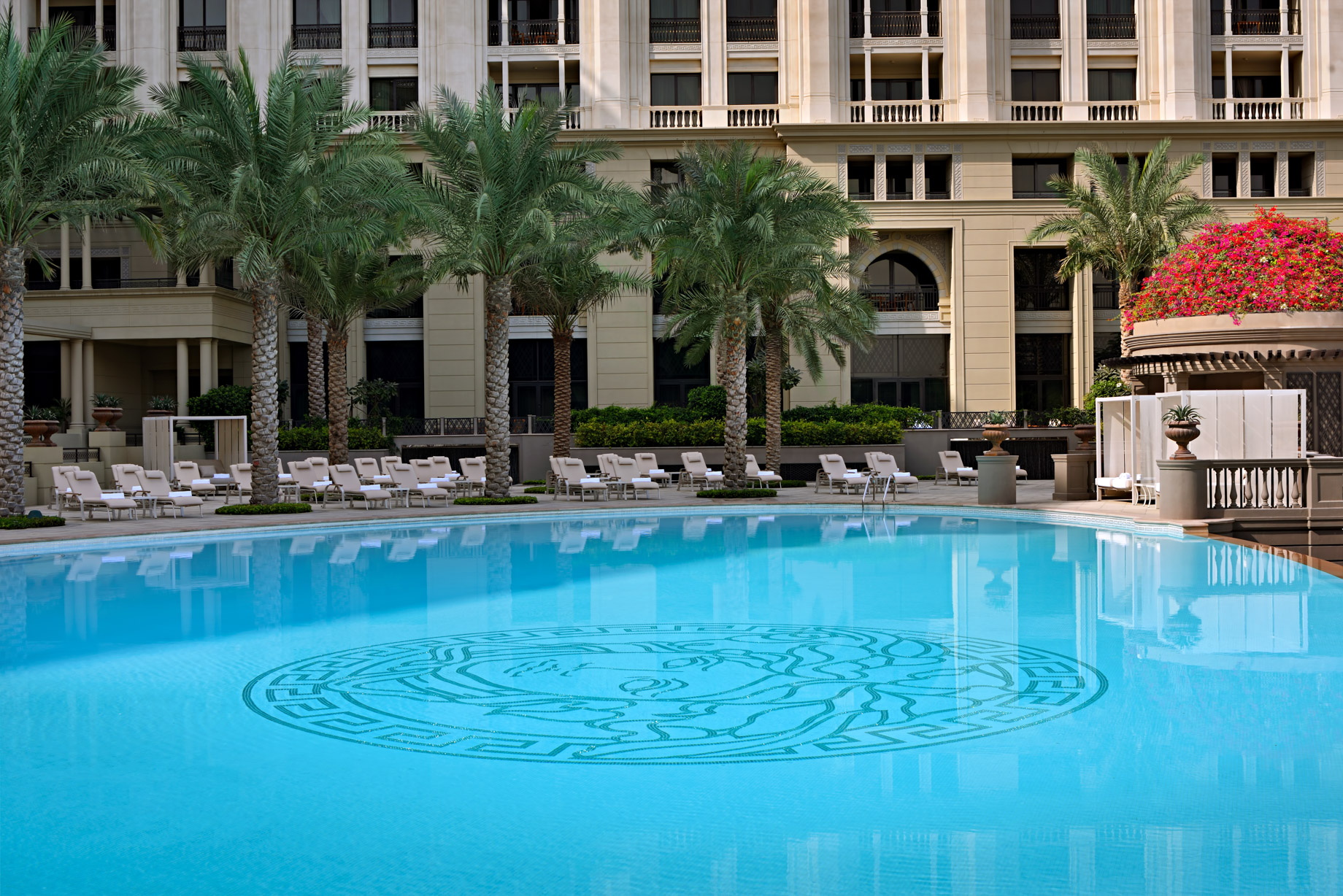 Palazzo Versace Dubai Hotel – Jaddaf Waterfront, Dubai, UAE – Central Pool