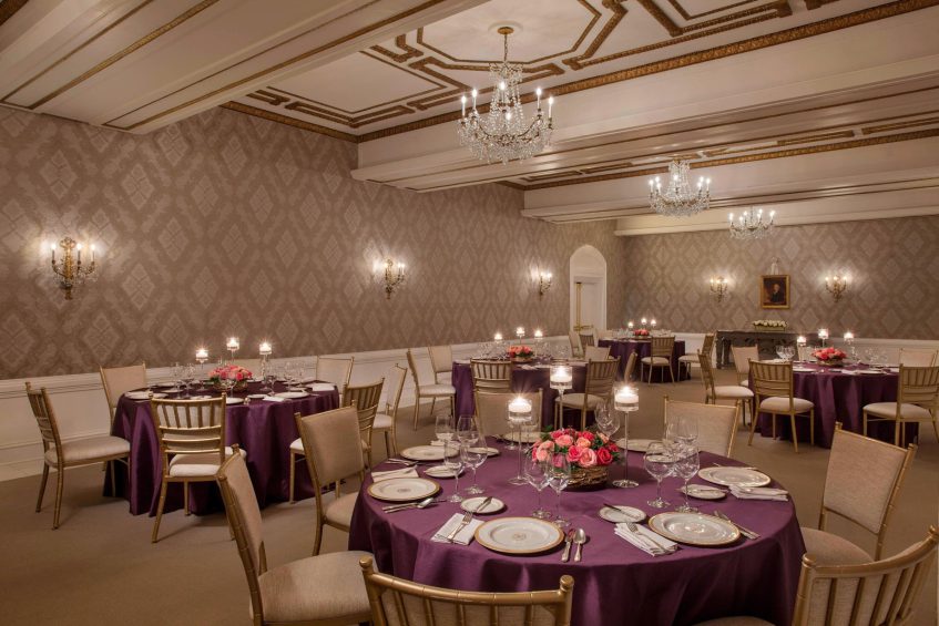 The St. Regis Washington D.C. Hotel - Washington, DC, USA - James Monroe Room Banquet Setup
