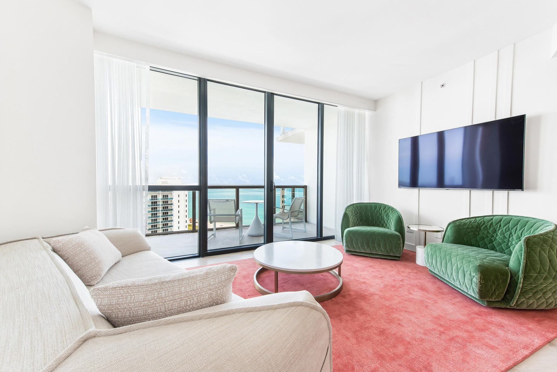 W South Beach Hotel – Miami Beach, FL, USA – Sanctuary Suite Seating