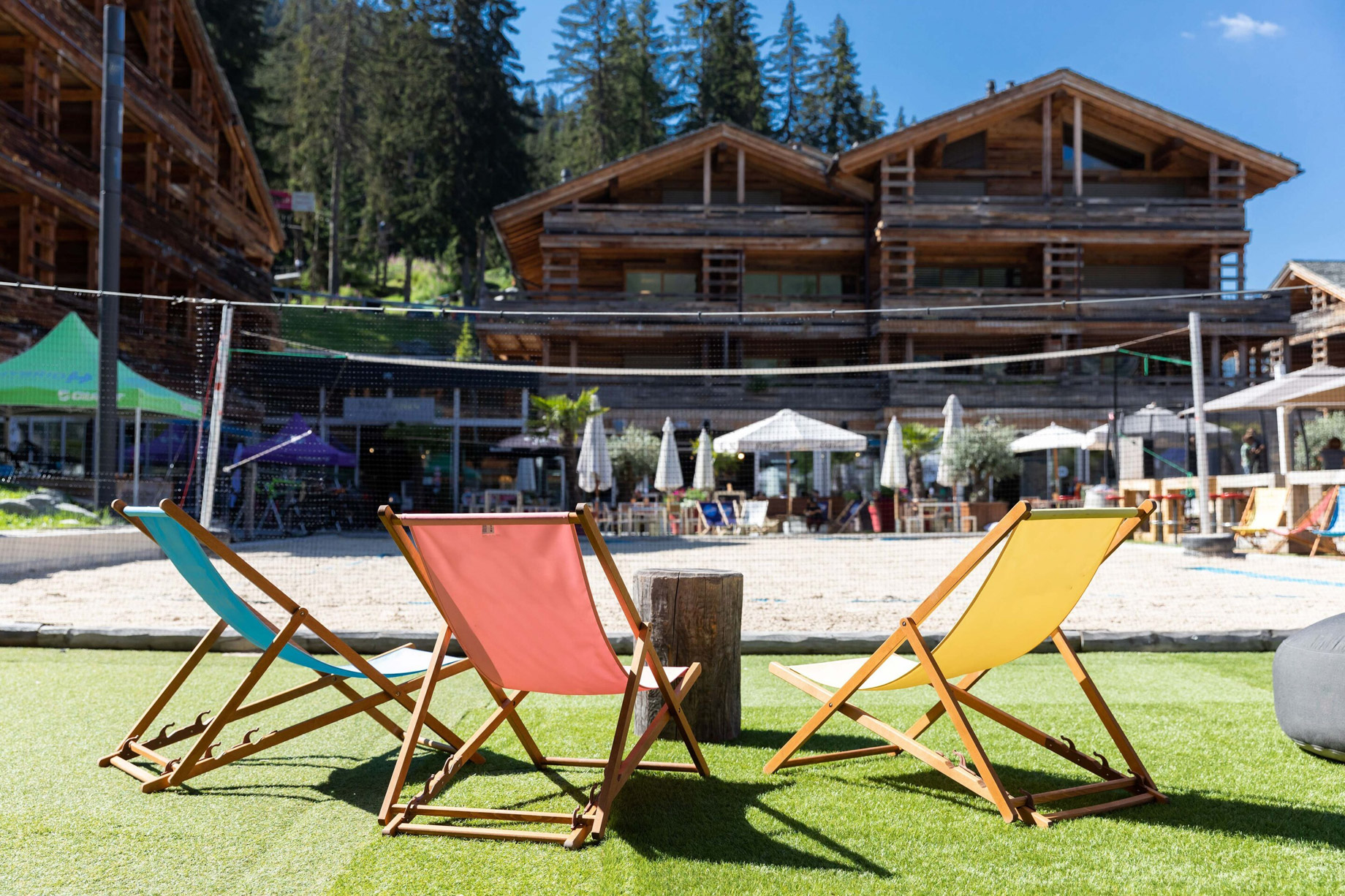 W Verbier Hotel - Verbier, Switzerland - La Plage Chairs